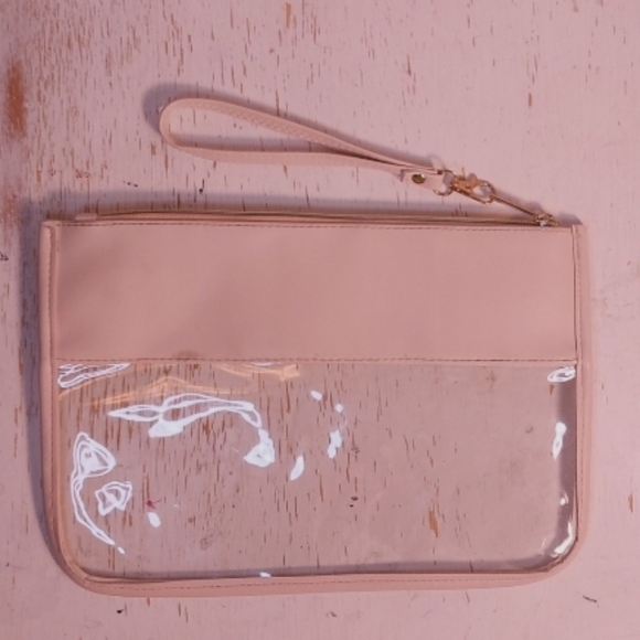 Chenille Letter Travel Zipper Pouch Bag Cosmetics Makeup Toiletry Vacation - Picture 4 of 7